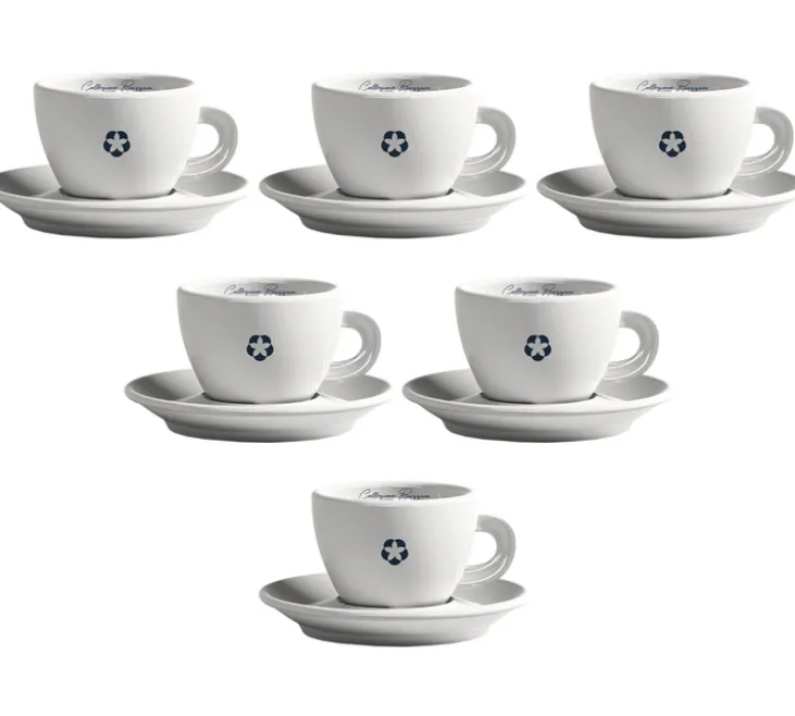6 tasses et sous-tasses cappuccino Bazzara - 15cl