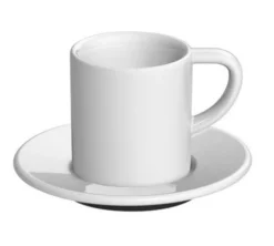 6 Tasses et sous-tasses Espresso Bond 8 cl Blanc - Loveramics