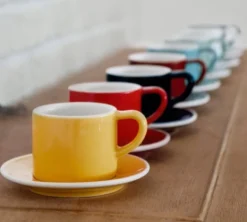 6 Tasses et sous-tasses Espresso Bond 8 cl Blanc - Loveramics