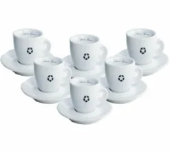 6 tasses et sous-tasses expresso Bazzara