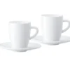 Tasses - JURA - tasses + sous tasses espresso 8cl x2