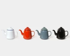 Théière en porcelaine émaillée 1L Falcon Enamelware Noir charbon