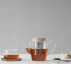 Théière en verre couvercle bois 1L Viva Scandinavia 'Infusion'
