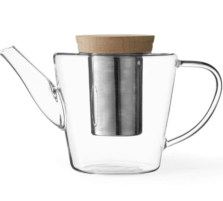 Théière en verre couvercle bois 1L Viva Scandinavia 'Infusion'