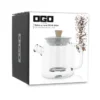 Théière en verre et couvercle en inox OGO Living - 55cl