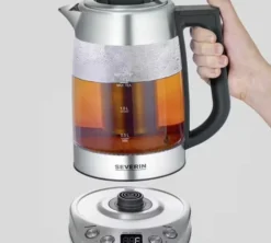 Théière en verrre 1,7 L SEVERIN WK 3480 + Coffret thé COMPTOIR FRANÇAIS DU THÉ OFFERT