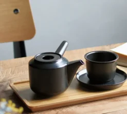 Théière porcelaine 30 cl Kinto Kyusu Noire