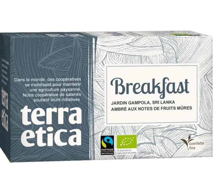 Thé Noir Breakfast Bio & Equitable - 20 sachets- Terra Etica