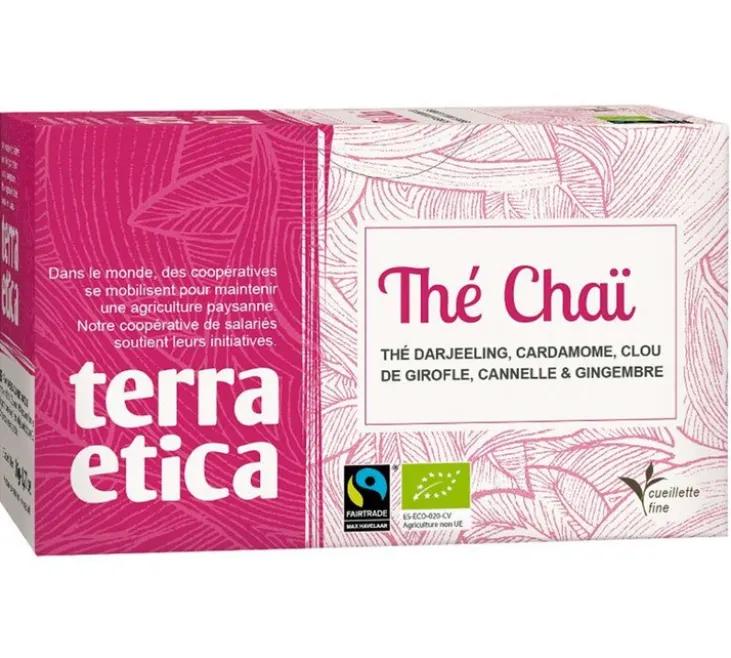 Thé Noir Chaï Bio & Equitable - 20 sachets - Terra Etica