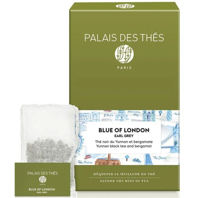 Thé Noir Earl Grey Blue of London - 20 sachets - PALAIS DES THÉS