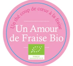 Thé Noir et Vert Un Amour de Fraise Bio - Vrac 100 g - COMPTOIR FRANÇAIS DU THÉ