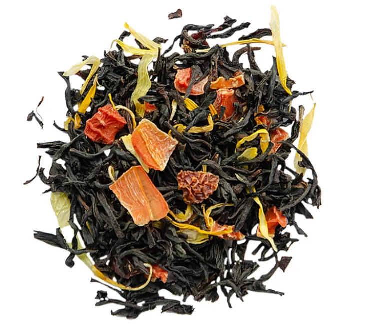 Thé noir L'Exotique Saveurs Passion & Mangue - Vrac 100 g - COMPTOIR FRANÇAIS DU THÉ