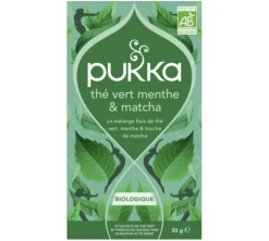 Thé vert bio menthe & matcha - 20 sachets - PUKKA