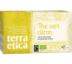 Thé Vert Citron Bio & Equitable - 20 sachets - Terra Etica