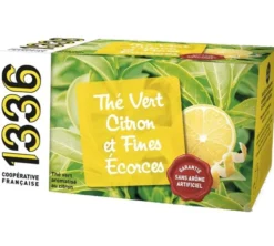 Thé Vert Citron et Écorces Fines - 20 sachets - 1336 (SCOP TI)