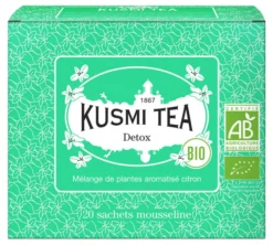 Thé Vert et Maté Detox Bio - 20 sachets - KUSMI TEA