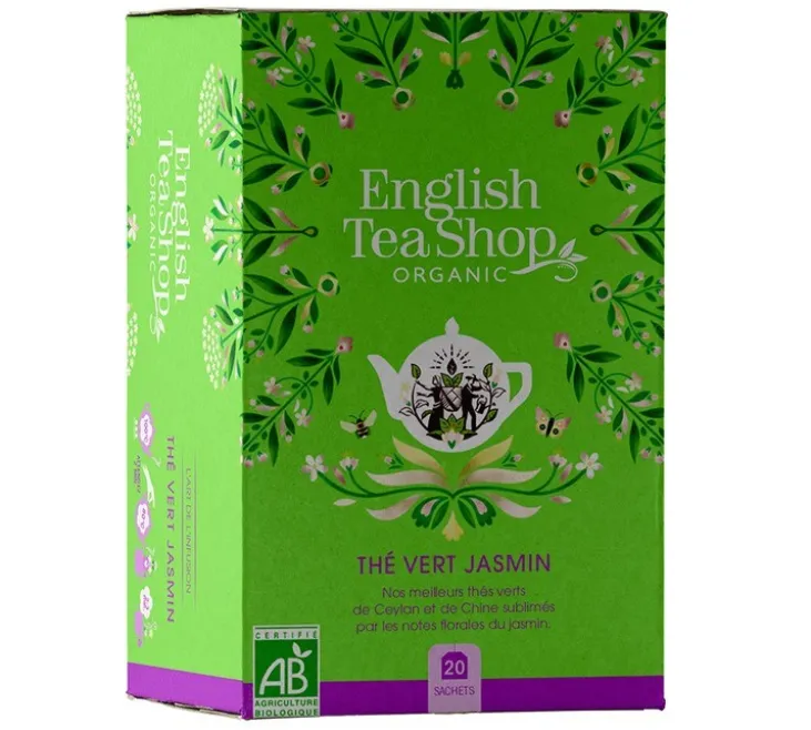 Thé Vert Jasmin Bio - 20 sachets - ENGLISH TEA SHOP