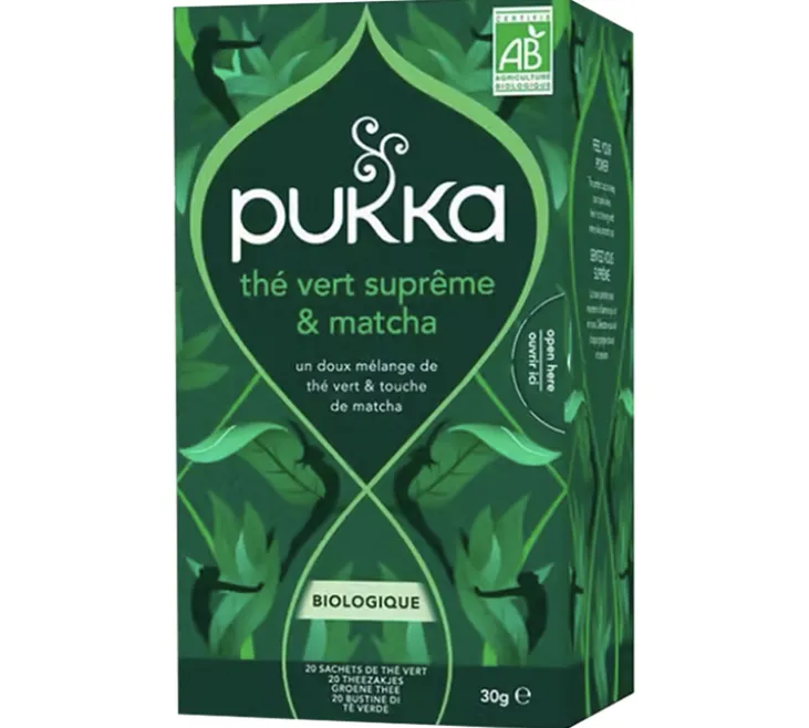 Thé Vert Matcha Suprême Bio - 20 sachets - PUKKA