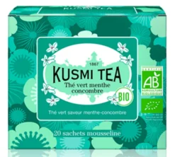 Thé Vert Menthe Concombre Bio - 20 sachets - KUSMI TEA