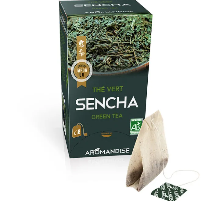 Thé Vert Sencha Bio - 18 sachets- AROMANDISE