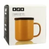 Tisanière en grès jaune 300 ml avec couvercle en bois acacia OGO Living