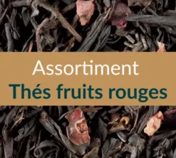 Trois Thés Noirs et Verts aux Fruits Rouges - Vrac 3 x 100 g - MULTIMARQUES