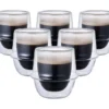 6 Verres double paroi Kronos 8cl - KINTO