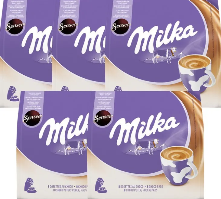 5x8 - dosettes Senseo compatibles Milka chocolat - Senseo