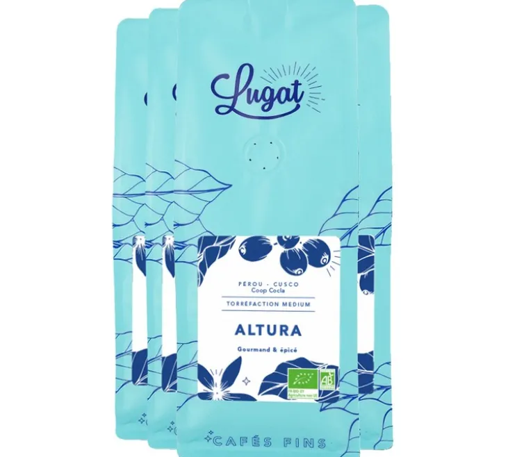 4 x 250 g - Café en grain - Altura Bio - LUGAT