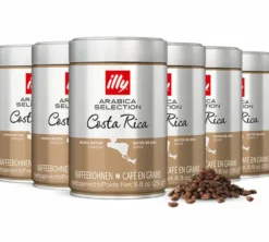 6 x 250 g - Café en grain - Arabica Sélection Costa Rica - ILLY