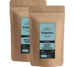 2 x 125 g - Café en grain - Aromatisé saveur Amande & Amande grillée - LES PETITS TORRÉFACTEURS