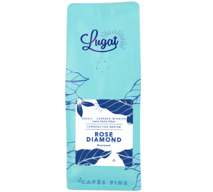 4 x 250 g - Café en grain - Brésil Rose Diamond - LUGAT