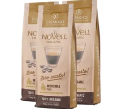 3 x 250 g - Café en grain - Cremoso Bio - CAFÉS NOVELL