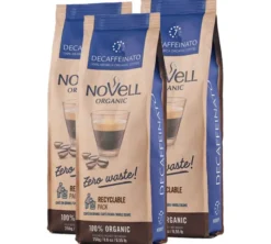 3 x 250 g - Café en grain - Décaféiné Bio - CAFÉS NOVELL