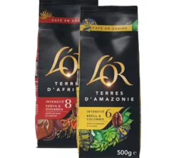 2 x 500 g - Café en grain - Découverte Terres d’Afrique et d’Amazonie - L'OR