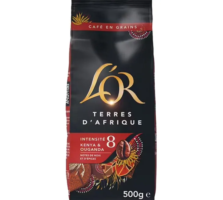 2 x 500 g - Café en grain - Découverte Terres d’Afrique et d’Amazonie - L'OR
