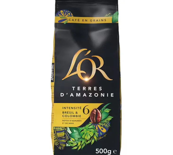 2 x 500 g - Café en grain - Découverte Terres d’Afrique et d’Amazonie - L'OR