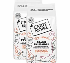 2 x 500 g - Café en grain - Grains Solidaires - CARTE NOIRE