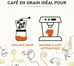 2 x 500 g - Café en grain - Grains Solidaires - CARTE NOIRE