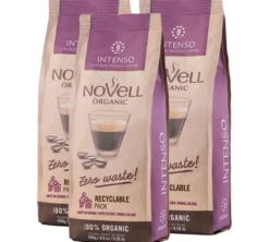 3 x 250 g - Café en grain - Intenso Bio - CAFÉS NOVELL