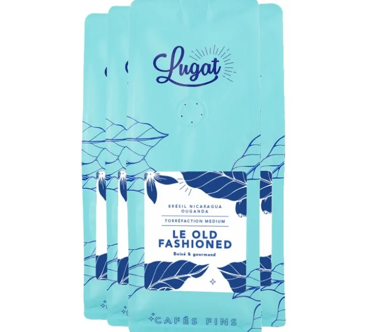 4 x 230 g - Café en grain - Le Old Fashioned - LUGAT