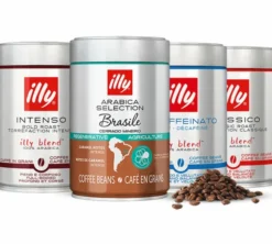 4 x 250 g -Café en grain - Pack découverte gamme sélection 100% Arabica - ILLY