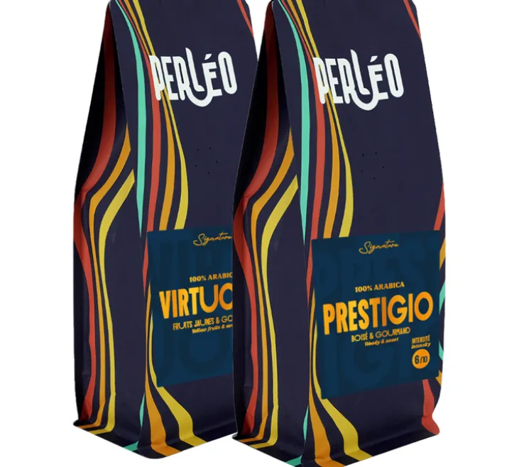 2 x 230 g - Café en grain - Pack duo Signatures Virtuoso et Prestigio - PERLÉO