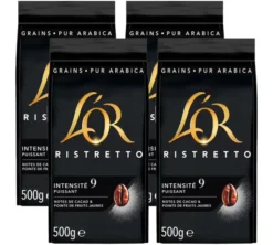4 x 500 g - Café en grain - Ristretto - L'OR