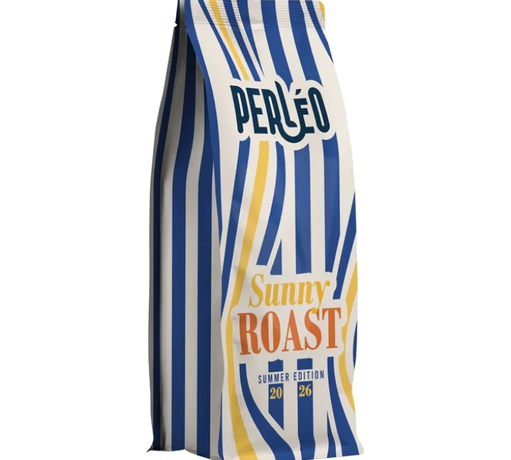 5 x 230 g Café en grain Sunny Roast + Serviette de plage offerte - PERLÉO