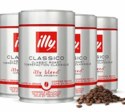 4 x 250 g - Café en grain - Torréfaction Classico - ILLY