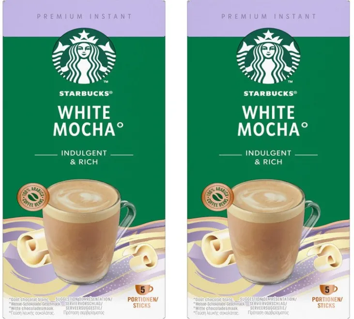 2 x 115g - Café soluble - White mocha - STARBUCKS