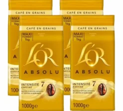 4 x 1 kg- Café en grain - Absolu - L'OR