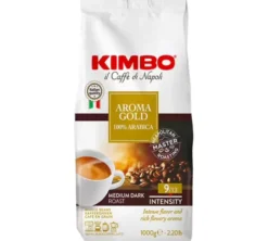 2 x 1 kg - Café en grain - Aroma Gold 100% Arabica - KIMBO