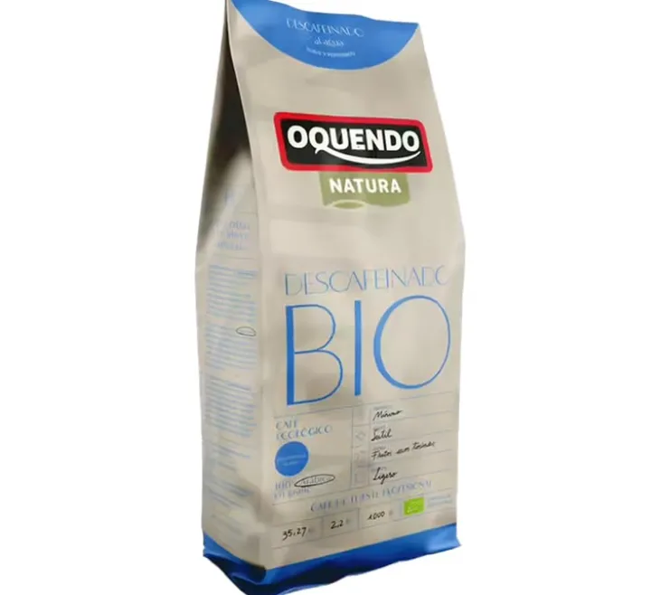 2 x 1 kg - Café en grain - Décaféiné Bio 100% Arabica - OQUENDO